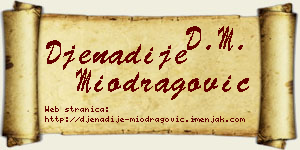Đenadije Miodragović vizit kartica
